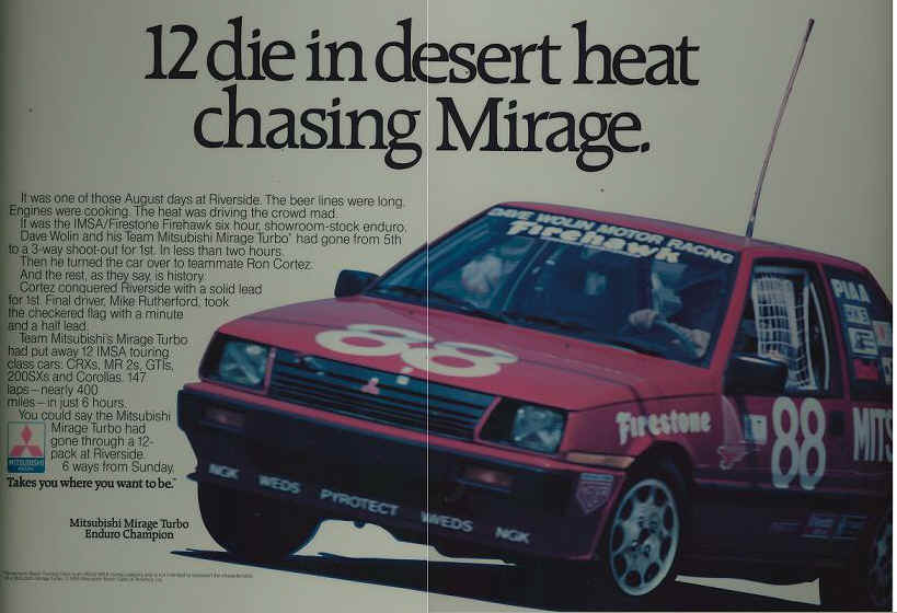 Mirage Turbo Ad